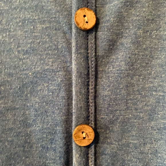 Womens Fashion Tank Tops Button Front Shirt Sleeveless Tie Knot - Picture 3 of 4